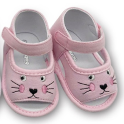 Bunny Sandals Pink 6-10 Months