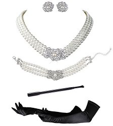 Zivyes Audrey Hepburn Holly Golightly Breakfast At Tiffanys Costume Jewelry And Accessory Set