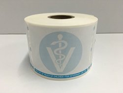 1 Roll Of 2-1 8"X2-3 4" Dymo Compatible 30258 Prescription Label With Caduceus Seal 400 Labels P r 400 450 Twin Turbo Duo