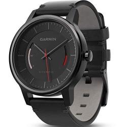 Garmin 010-01597-10 Vivomove Classic - Ww Black With Leather Band Certified Refurbished