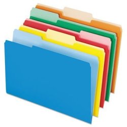 Pendaflex 435013ASST Interior File Folders 1 3 Cut Top Tab Legal Bright Assorted Box Of 100