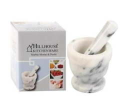 Marble Mortar And Pestle For Herb And Spices