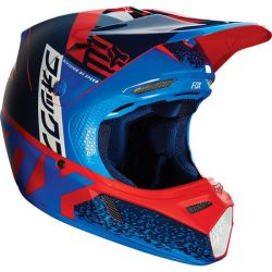 Fox Racing Fox Kids V3 Divizion Red Helmet