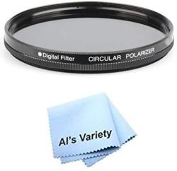 55MM Circular Polarizer Multicoated Glass Filter Cpl For Sony Alpha DSLR-A350 + Microfiber Cleaning Cloth