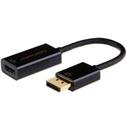 Dp To HDMI 4K X 2K Cablecreation DP1.2 Ver. Displayport To HDMI Adapter 3D Audio video Converter Black Color