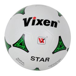 Vixen Star White Rubber Moulded Football Training Soccer Ball 32 Panel - Size 5 VXN-FB7A