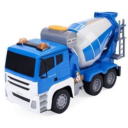 Goplus 1 18 5CH Remote Control Rc Concrete Mixer Truck Kids Large Toy Gift New