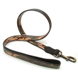 Vital Pet Products Leather Combat Dog Leash 1IN X 39IN Multicoloured