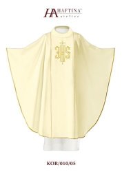 Haftina Polish Chasuble - All Colours - Jhs With Golden Cross