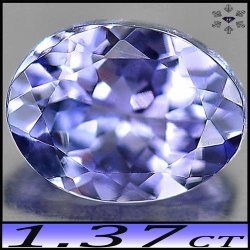 1.37ct Violet Deep Blue Tanzanite Vvs - Interesting Brilliant Elegantly Faceted Oval