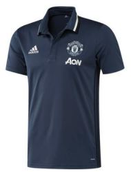 16-17 Manchester United Polo Golf Shirt Navy Blue - Large