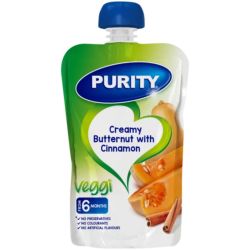 Purity Pouch Creamy Butternut With Cinnamon 110ML From 6 Months