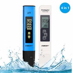 Ph Meter Digital Water Quality Test Tds Ph Ec Temperature 4 In 1 Set For Water Indoor Pool And Aquarium