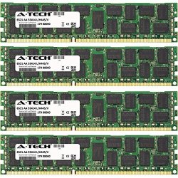 2 x 8GB A-Tech 16GB KIT DL380e G8 for HP-Compaq ProLiant Series DL380 G7 DL385 G7 DIMM DDR3 ECC Registered PC3-8500 1066MHz Dual Rank Server RAM Memory 