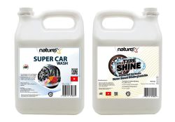 Naturex Super Car Wash & Ultra Tyre Shine 5L Combo