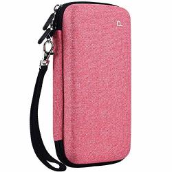 Paiyule Travel Case For Texas Instruments TI-84 PLUS TI-83 Plus hp Prime Graphing Calculator Large Capacity For Pens Cables And Other Accessories - Pink Renewed