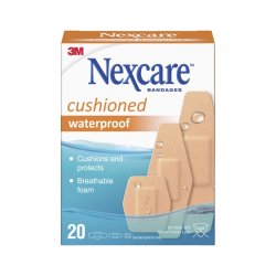 Cushioned Waterproof Plasters 20CT Assorted
