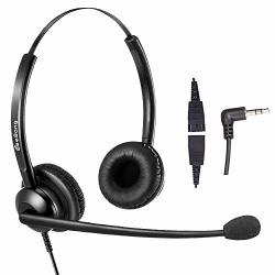 2.5MM Headset For Cordless Phone Telephone Headset With Noise Canceling MIC For Dect At&t ML17929 Vtech Panasonic KX-TCA430 KX-T7630 KX-T7633 Cisco Polycom Call Center