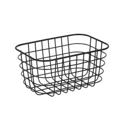 Metal Storage Basket Black