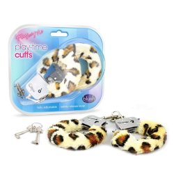Blush Play With Me Play Time Cuffs Leopard Print