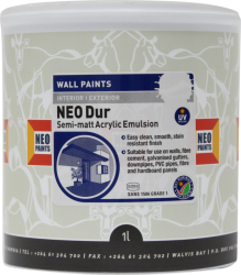 Neo Acrylic Semi-matt Charcoal 122 Dur 1L EP1.23