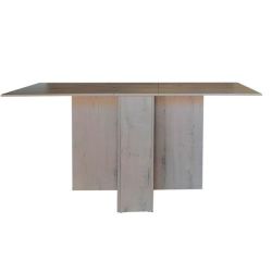 Folding 4-IN-1 Console Table Desk - Rustic Wood