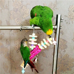Pet Bird Swing Toys Bites Chew Toy Colorful Parrot Cage Cockatiel Budgie Conure