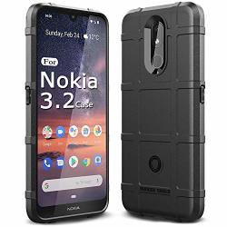 Sucnakp Nokia 3.2 Case Nokia 3V Case Heavy Duty Shock Absorption Phone Cases Impact Resistant Protective Cover For Nokia 3.2 Case New Black