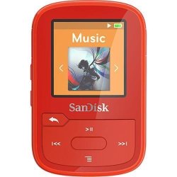 SanDisk Clip Sport SDMX28-016G-A46R Flash MP3 Player SDMX28-016G-A46R Red - 16GB - New