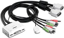 Trendnet TK-214i 2-Port DVI USB KVM Switch Kit with Audio