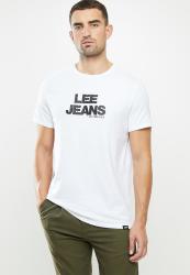 Lee Stitched Jean Tee - White