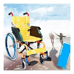 Wheelchair Self Wheelchair Child Wheelchair Lightweight Folding Youth Wheelchair Child Rehabilitation Small Stroller Can Bear 180KG A+++++++++