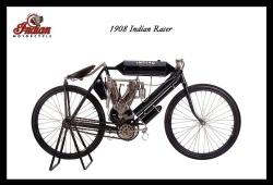 Indian Racer 1908 - Classic Metal Sign