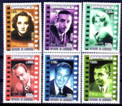 Cambodia 2001 Film Star Personalities Complete Set Unmounted Mint