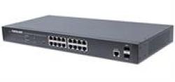 Intellinet 16-PORT Gigabit Ethernet Poe+ Web-managed Switch With 2 Sfp Ports - Ieee 802.3AT AF Power Over Ethernet Poe+ poe Compliant 374 W Endspan 19 Rackmount