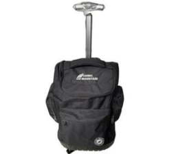 Camel Mountain - 19 Inch School Trolley Bag rolling Backpack - Black