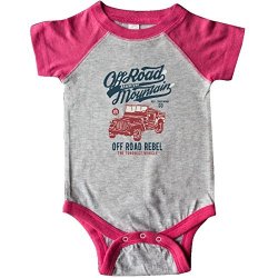 Inktastic - Off Road Jeep Infant Creeper 12 Months Heather And Hot Pink
