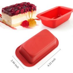 2WIN2BUY Rectangle Brick Soap Toast Bread Cake Baking Mold Loaf Tin Silicone Bakeware Pan