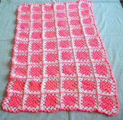 Blanket Baby Crochet Cot Pram Blanket -baby Girl Wool Blanket