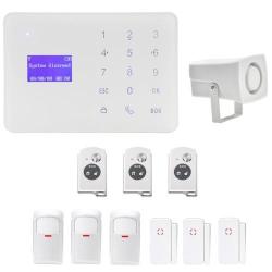 YA-700-GSM-9 Wireless Touch Key Lcd Display Security GSM Alarm System Kit