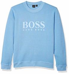 Boss Orange Men's Weave Sweatshirt Light pastel Blue XL