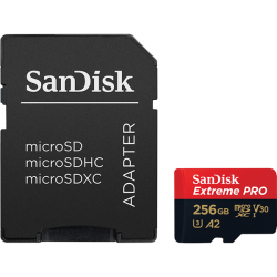SanDisk Extreme Pro Microsd Uhs I Card 256GB 200MB S Read 90MB S Write