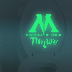 Harry Potter - Ministry Of Magic Toilet Vinyl About 25cm - Glow In The Dark