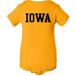 Iowa Hawkeyes Basic Creeper - 12 Months - Gold