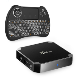 Baobab X96 MINI Android Media Tv Box With H9+ Backlit Keyboard - 1GB RAM