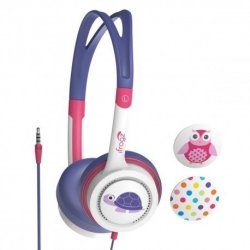 Zagg Little Rockerz Headphones – Pink purple Turtle