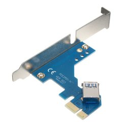 Pci-e Express X1 To Dual Pci Riser Extend Adapter Card With 82cm Usb3.0 Cable