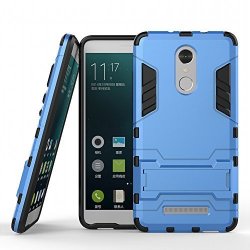 Xiaomi Redmi Note 3 Stand Case Dwaybox 2 In 1 Hybrid Heavy Duty Armor Hard Back Case Cover For Xiaomi Redmi Note 3 Redmi Note 3 Pro 5.5 Inches Light Blue