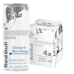 Energy Drink Coconut Edition: Coconut & Berry 250ML 4 Pack