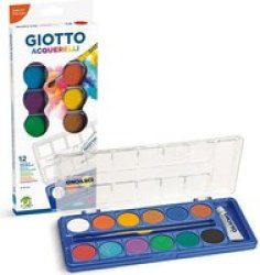 Giotto Acquerelli Paint Blocks 12 Colour Set
